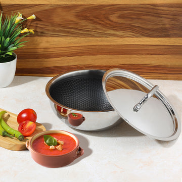 Platinum SAS Pro Extra Deep Tasla With Lid (Induction Friendly)